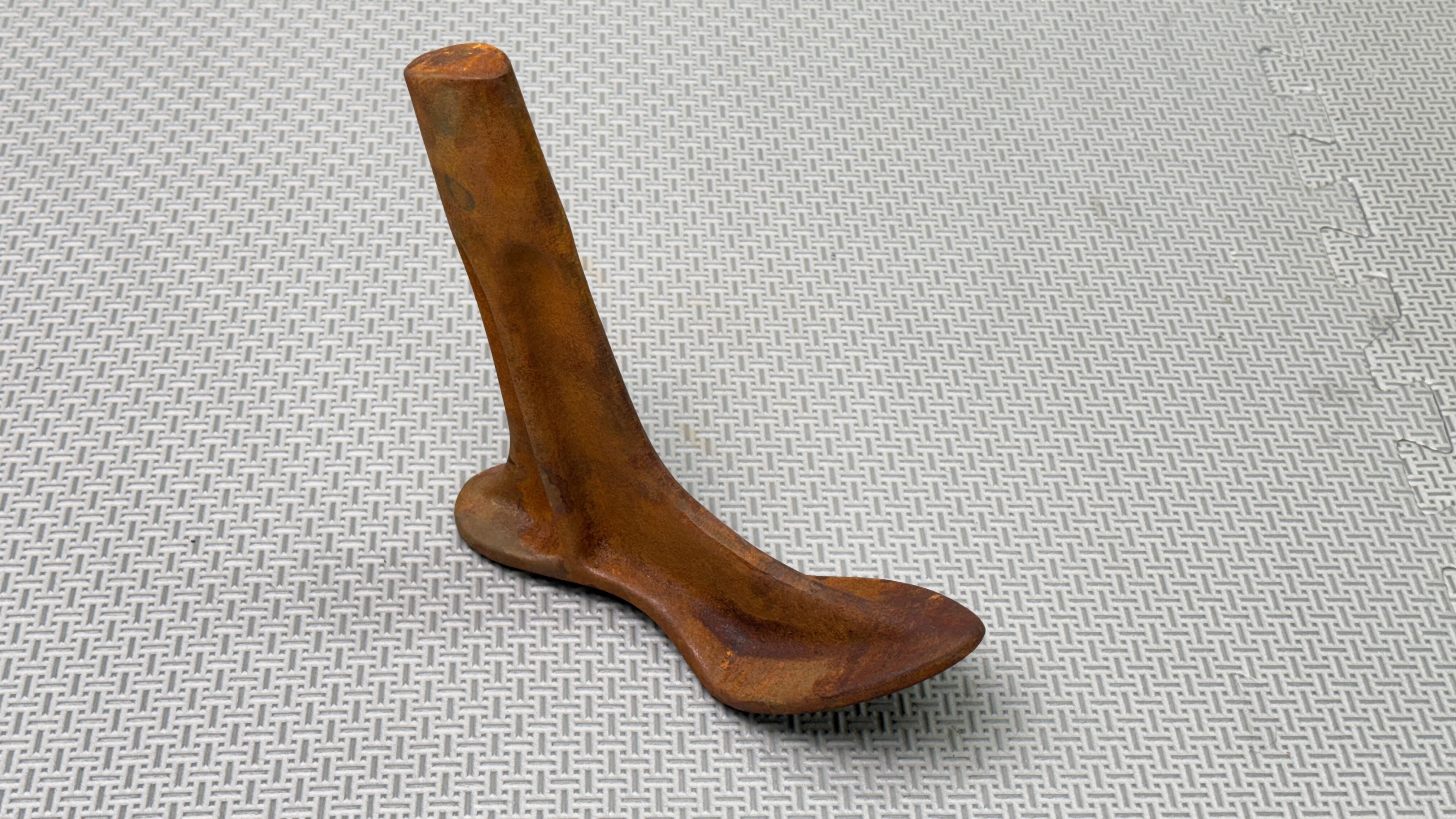 Cast-iron shoe forms photograph