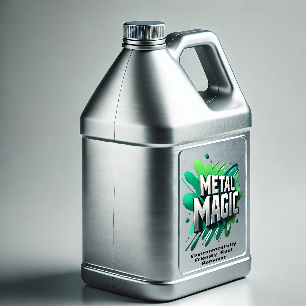 Metal Magic one-gallon rust remover bottle
